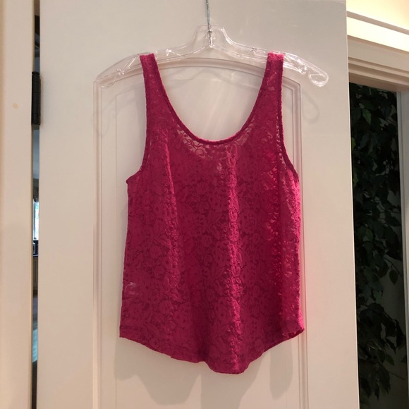 Kirra Magenta Lace Blouse - Picture 6 of 8
